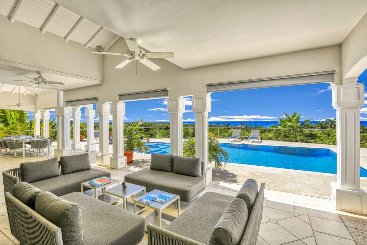 2.Location villa Oceane Terres Basses Saint Martin - Vue mer